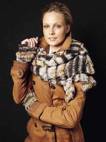 SCHAL und ARMSTULPEN Condito von Lana Grossa